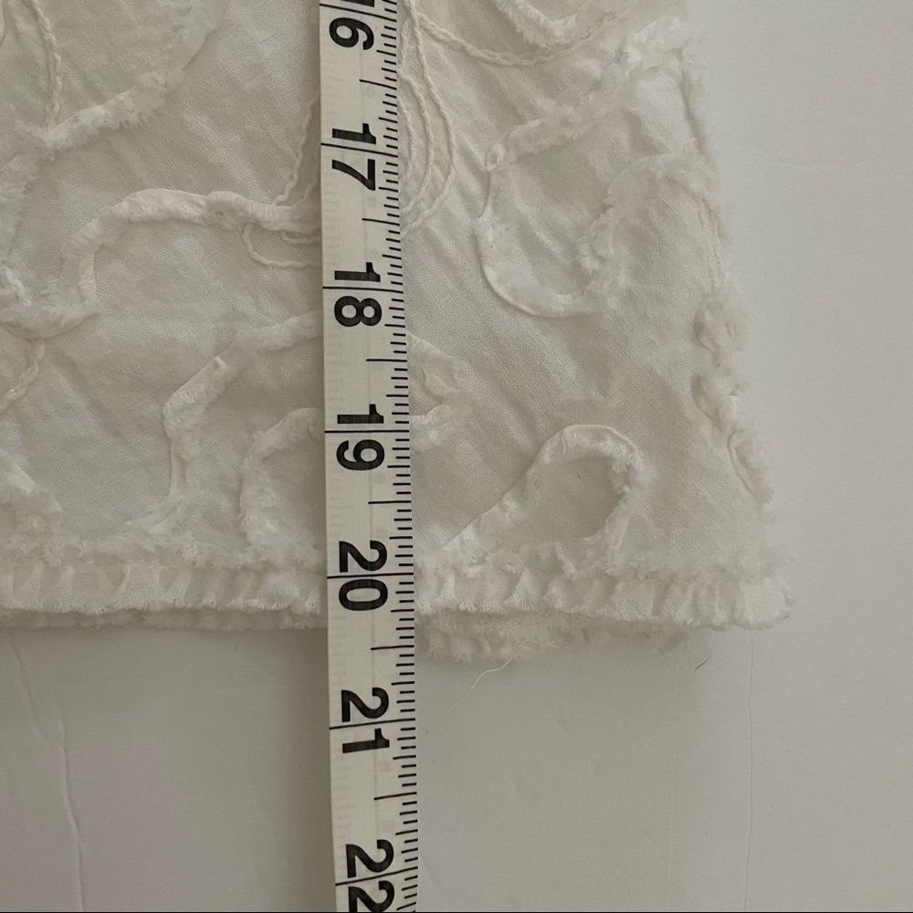 Max Studio White A line Skirt with embroidery Size XS - Picture 5 of 10